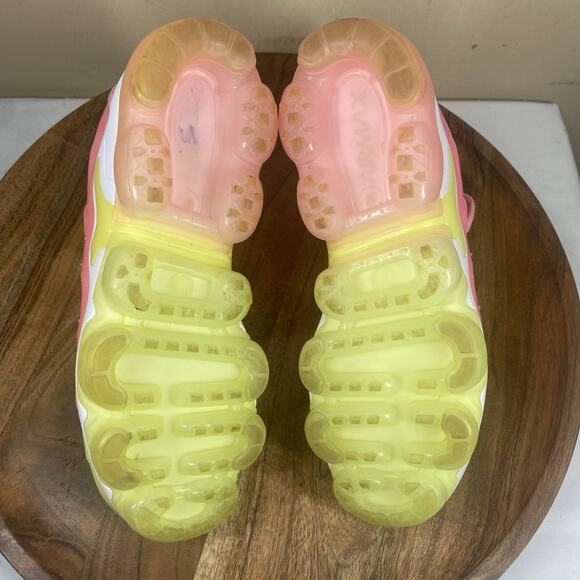 Nike Air VaporMax Plus Pink Volt Gradient Womens Pink Green Size 7 Shoes - Picture 7 of 9